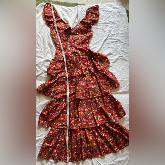 Sold Vintage Simpsons St. Regis The Room Victor Costa Liberty Floral Maxi Dress - Picture 16 of 17